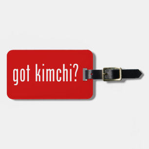got kimchi? luggage tag