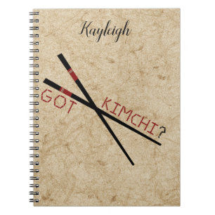Got Kimchi? Personalised Chopsticks Notebook