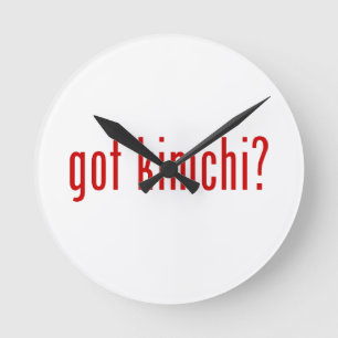 got kimchi? round clock