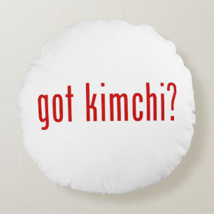 got kimchi? round cushion