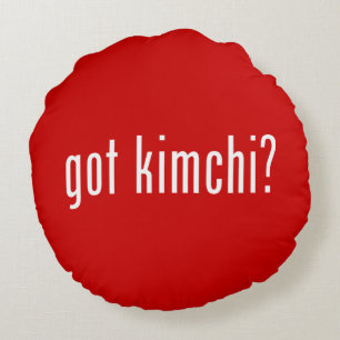 got kimchi? round cushion