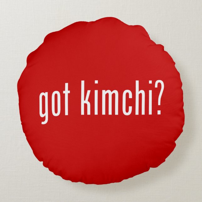 got kimchi? round cushion (Back)
