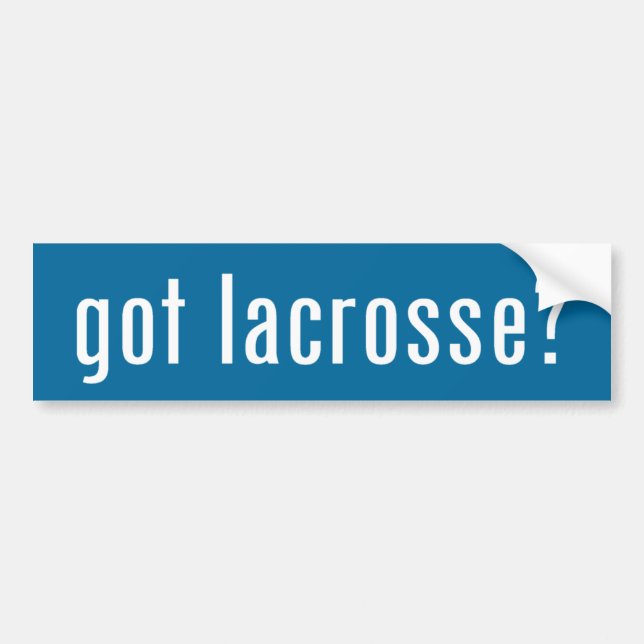 got lacrosse? bumper sticker (Front)