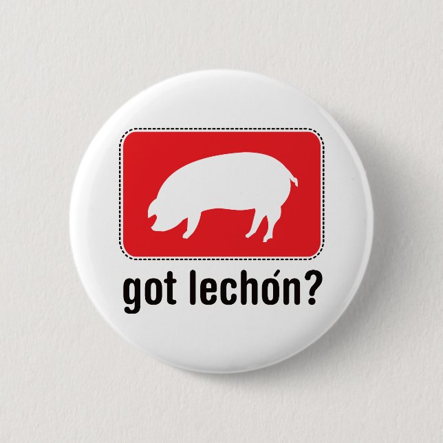 Got Lechon - Red 6 Cm Round Badge (Front)