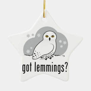 got lemmings? ceramic tree decoration