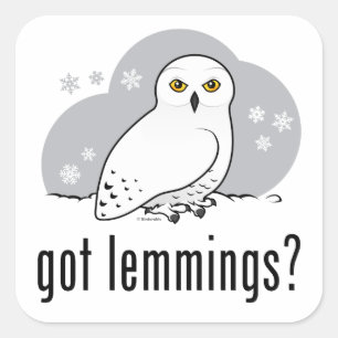 got lemmings? square sticker