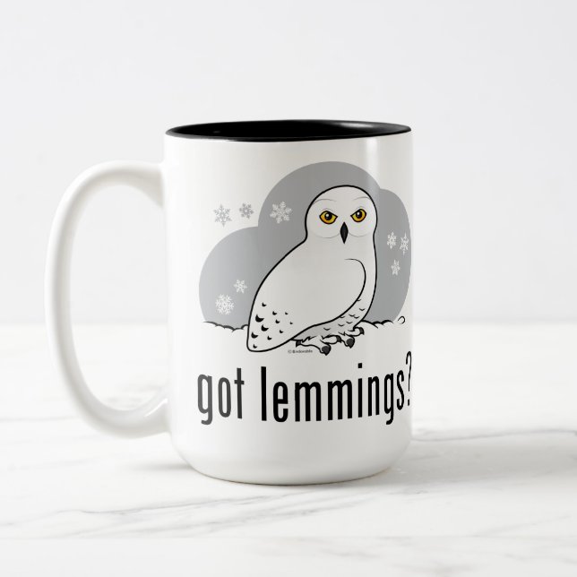 got lemmings? Two-Tone coffee mug (Left)