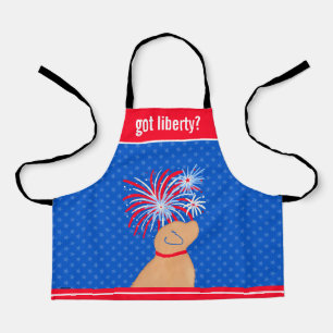 Got Liberty? Yellow Dog Independence Day Apron