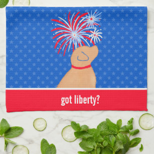 Got Liberty? Yellow Dog Kitchen Towel