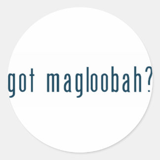 got magloobah classic round sticker
