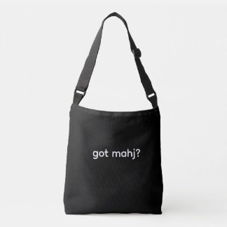 got mahj? Mahjongg Crossbody Tote 