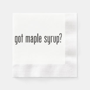 got maple syrup napkin