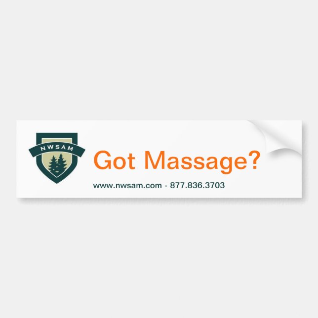 Got Massage? Bumper Sticker (Front)