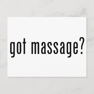 Got Massage? Postcard