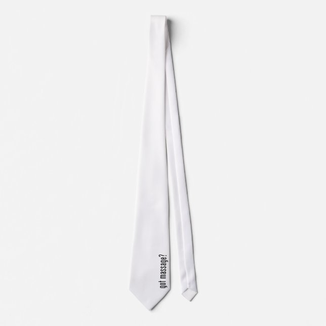Got Massage? Tie (Front)