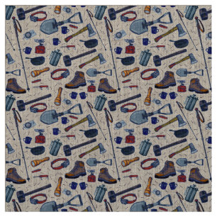 Got matches camping gear Pattern Fabric