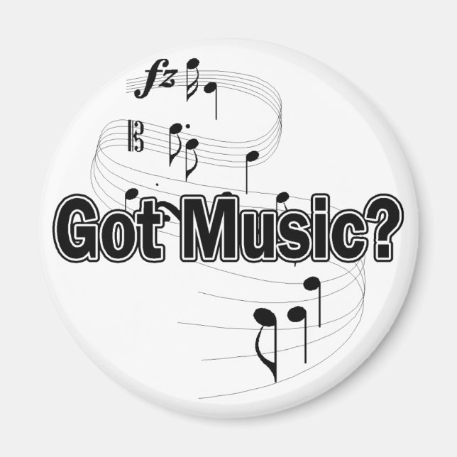 Got Music (Notes) Magnet (Front)