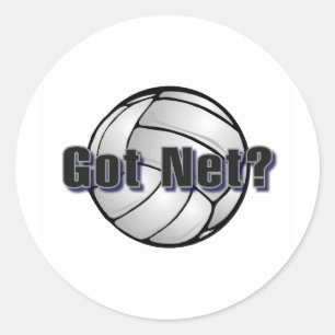 Got Net? Volleyball Classic Round Sticker