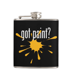 got paint? (Paintball) Hip Flask