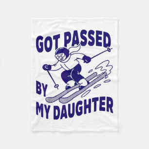 Got passed by daughter ski slopes family vacation fleece blanket