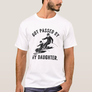 Got Passed by My Daughter Shirt Funny Skiing Say