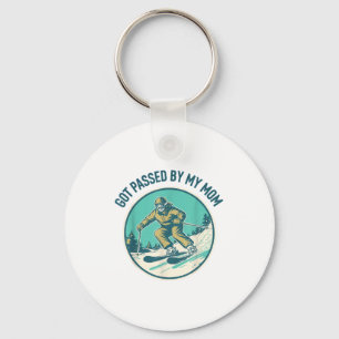 Got passed by my mum winter slope day skiing life key ring