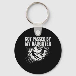 Got Ped By My Daughter Funny Ski _4 Key Ring