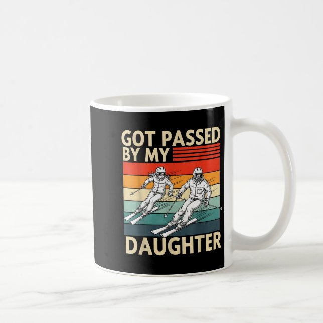 Got Ped By My Daughter Funny Ski  Coffee Mug (Right)