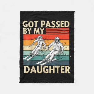 Got Ped By My Daughter Funny Ski Fleece Blanket