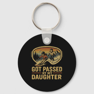 Got Ped By My Daughter Funny Ski Goggles Mountain Key Ring