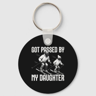 Got Ped By My Daughter Funny Skiing _4 Key Ring
