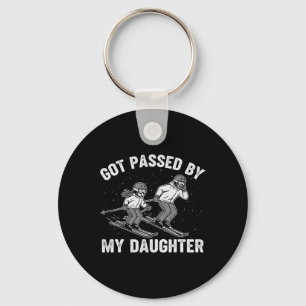 Got Ped By My Daughter Funny Skiing _7 Key Ring