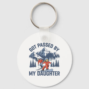 Got Ped By My Daughter Funny Skiing Family _8  Key Ring