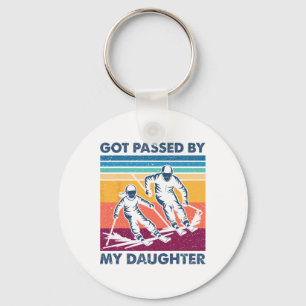 Got Ped By My Daughter Funny Skiing Men Women _2 Key Ring