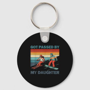 Got Ped By My Daughter Funny Skiing Snowboarding Key Ring