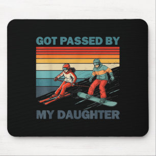 Got Ped By My Daughter Funny Skiing Snowboarding Mouse Pad