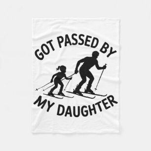 Got Ped By My Daughter Marathoners Triathletes Pri Fleece Blanket