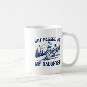 Got Ped By My Daughter Retro Funny Skiing Skiing F Coffee Mug