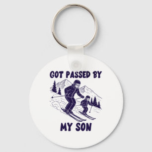 Got Ped By My Son Funny Mountain Dad Humour Winter Key Ring