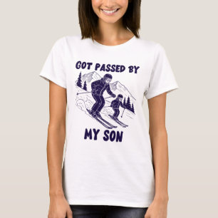 Got Ped By My Son Funny Mountain Dad Humour Winter T-Shirt