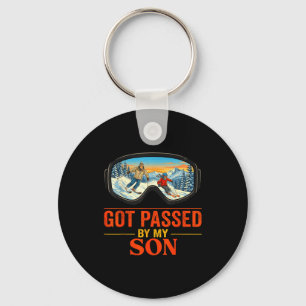 Got Ped By My Son Funny Skiing Family Vacation Ski Key Ring