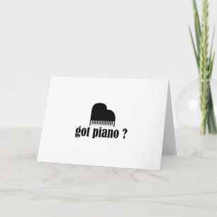 Got Piano Funny Piano Keys Gift Holiday Card