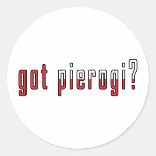 got pierogi? Flag Classic Round Sticker