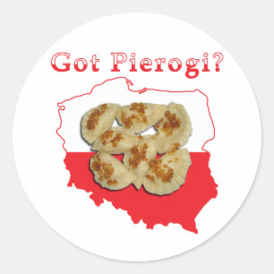 Got Pierogi Polish Map Classic Round Sticker