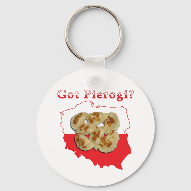 Got Pierogi Polish Map Key Ring (Front)