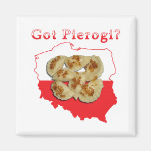 Got Pierogi Polish Map Magnet