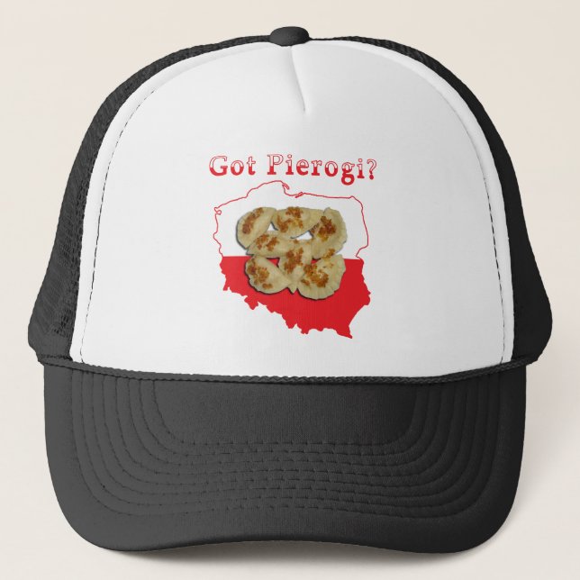 Got Pierogi Polish Map Trucker Hat (Front)
