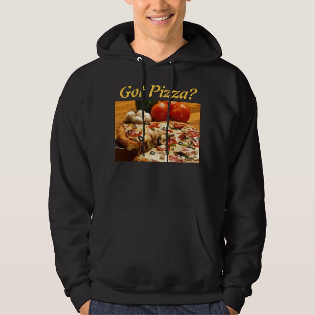 Got Pizza? mens hoodie (Front)