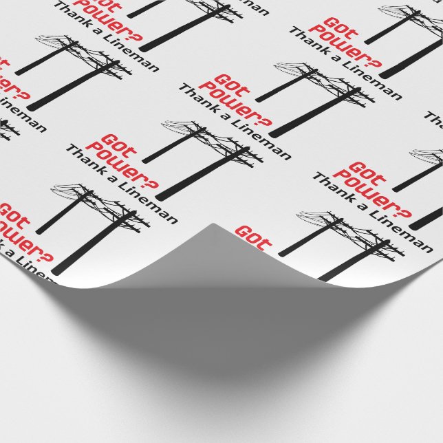 Got Power Wrapping Paper (Corner)