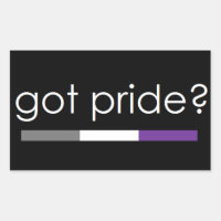 Got Pride? Asexual pride sticker